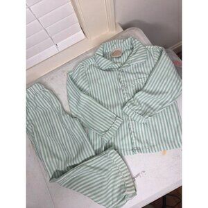 The Beaufort Bonnet Co. Boys pajama set 5 Green White Striped comfort boutique